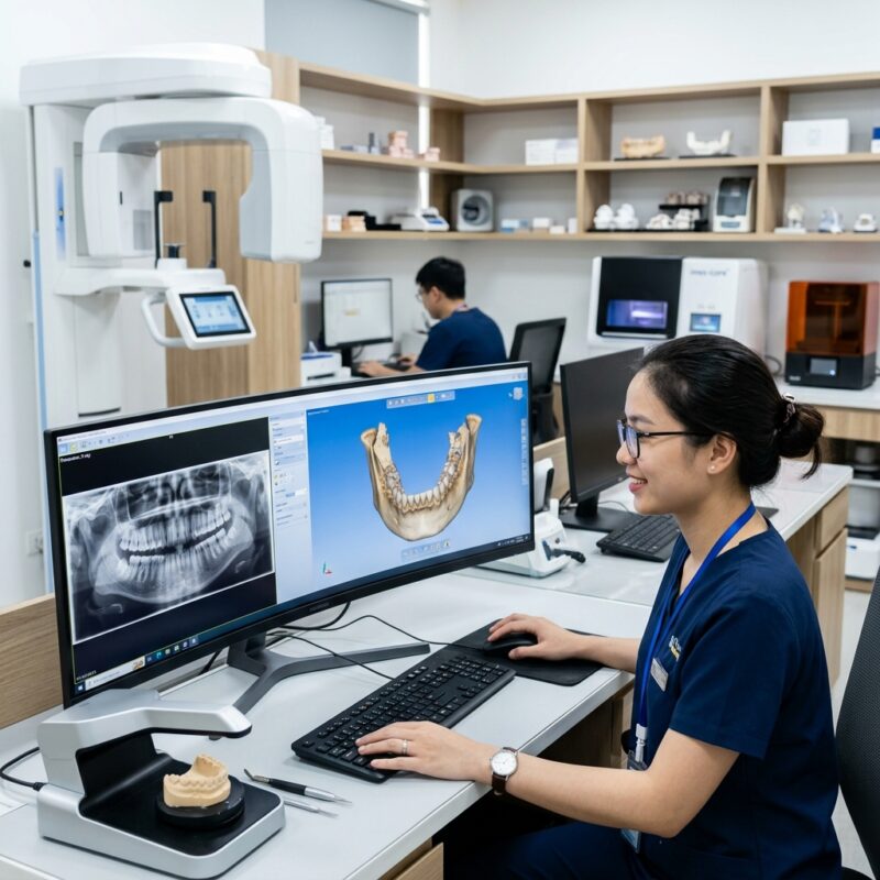 panoramic x ray machine - Digital dental design workflow showing various imaging inputs