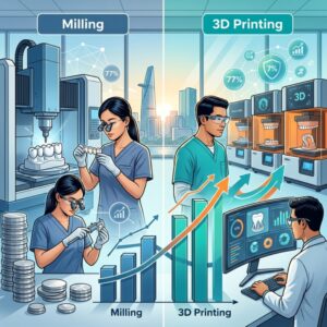 Milling vs 3D Printing ROI for Dental Labs 2026: A Strategic Outlook