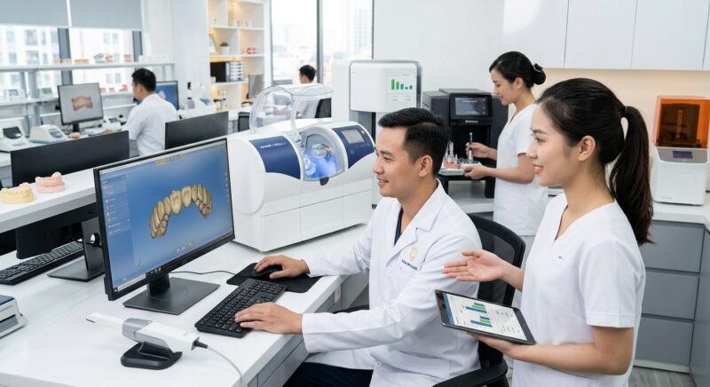 medical equipment leasing rates - Digital dental implant planning on a computer screen