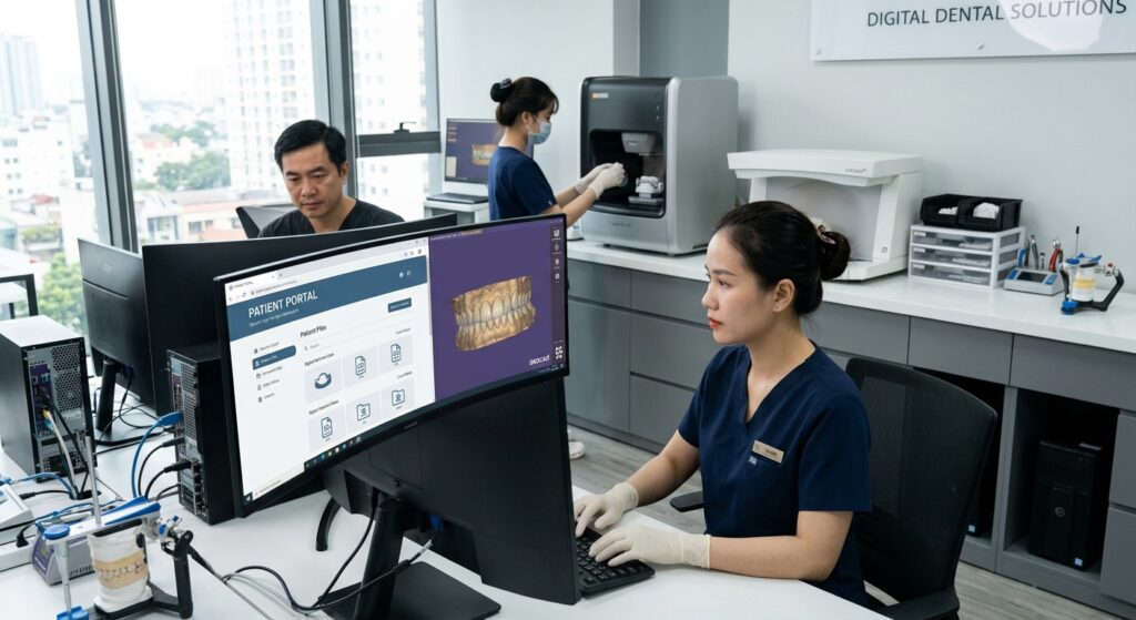 hipaa compliant patient portal - Secure data transfer interface for dental lab outsourcing