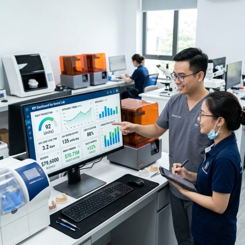 KPI dashboard for dental lab owners 2026 - Dashboard showing dental lab metrics and performance data