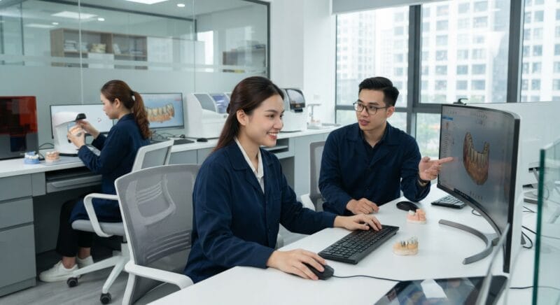 best countries to outsource dental CAD design from Australia in 2026 - Global map highlighting offshore CAD design centers connected digitally to Australian dental practices.