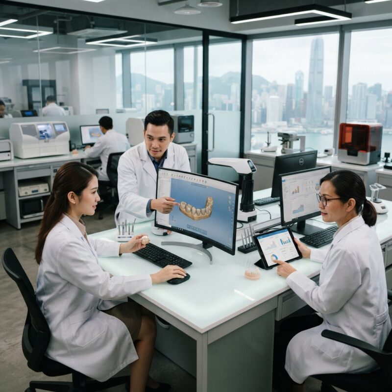Dental technicians working on digital dental CAD designs in a modern lab - Dental Lab Tax and Regulation Changes in Hong Kong and Taiwan in 2026