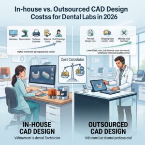 In-house vs Outsourced CAD Design: Cost Calculator for Dental Labs in 2026