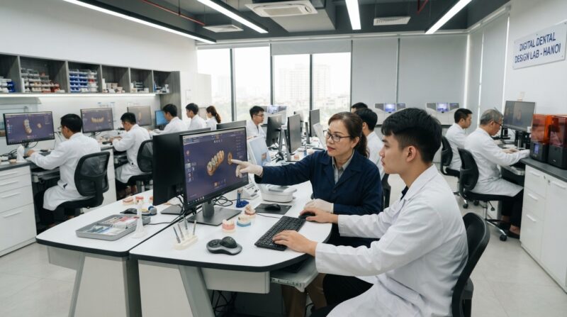 Dental lab technicians training together at CAD workstations - dental lab technician shortage solutions 2026: The Definitive Guide